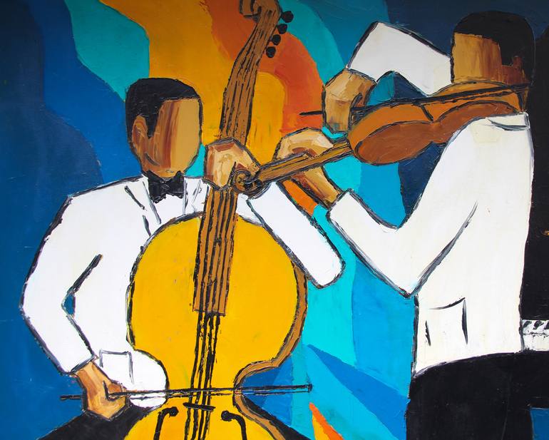 Original Expressionism Music Painting by Olivier Boissinot