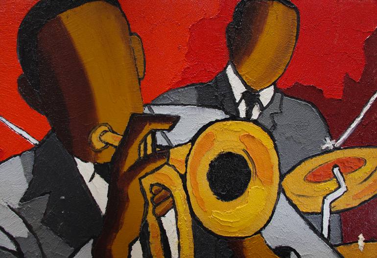 Original Expressionism Music Painting by Olivier Boissinot