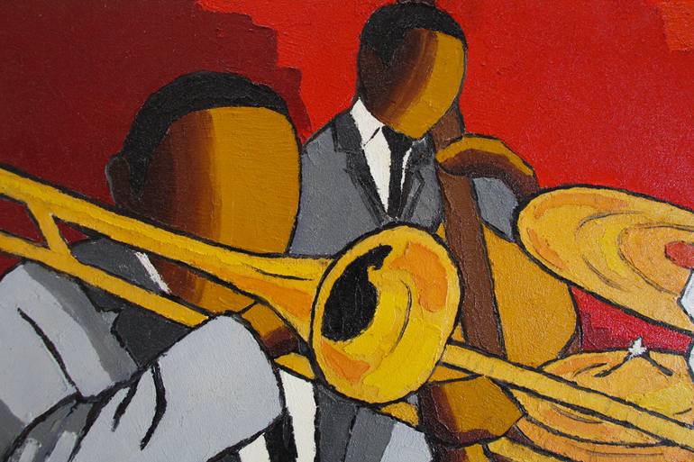 Original Expressionism Music Painting by Olivier Boissinot