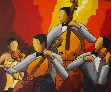 Original Expressionism Music Paintings by Olivier Boissinot