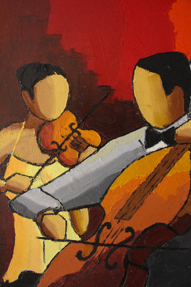 Original Expressionism Music Painting by Olivier Boissinot
