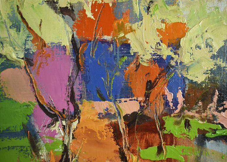 Original Impressionism Landscape Painting by Volodymyr Kolesnyk