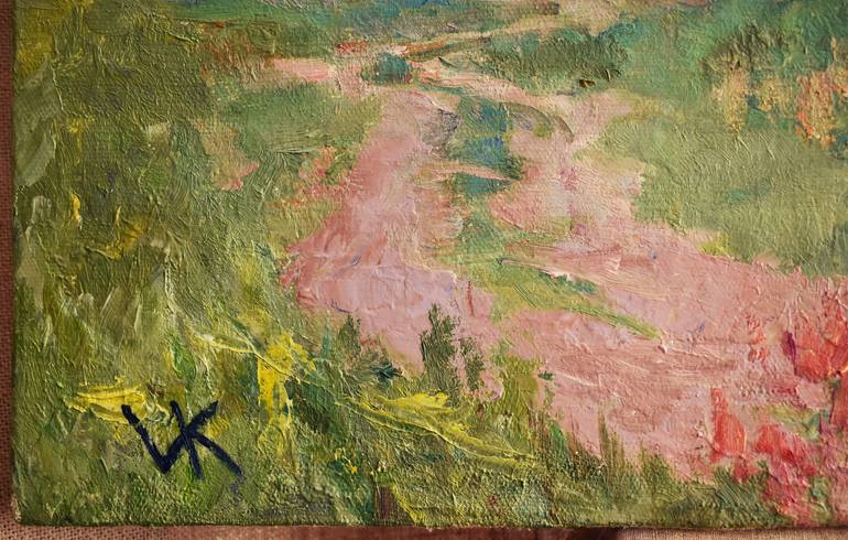 Original Impressionism Landscape Painting by Volodymyr Kolesnyk