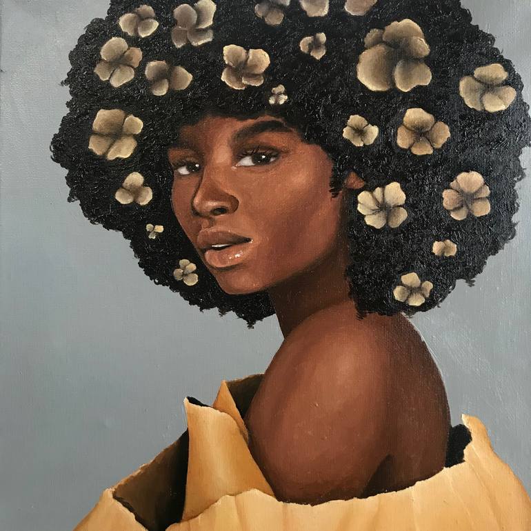 Garden Blossom Painting by Kobe Opare | Saatchi Art