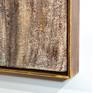Abstract wood panel burlap canvas cement acrylic wall art