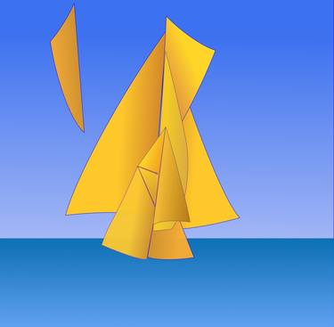 Voilier fantastique - fantastic sailboatoat - Limited Edition 1 of 1 thumb