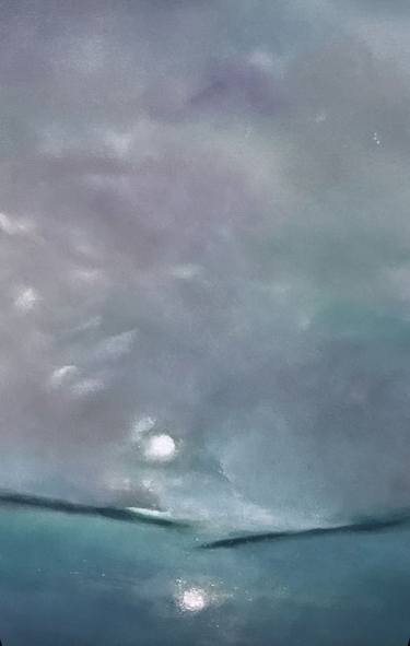 Original Impressionism Seascape Painting by Karina Mosser
