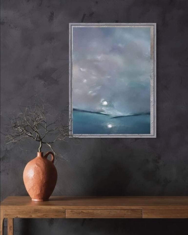 Original Impressionism Seascape Painting by Karina Mosser