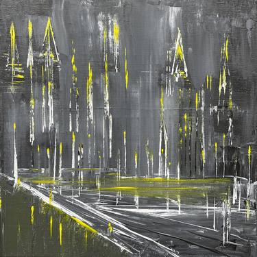 Original Abstract Cities Paintings by Karina Mosser