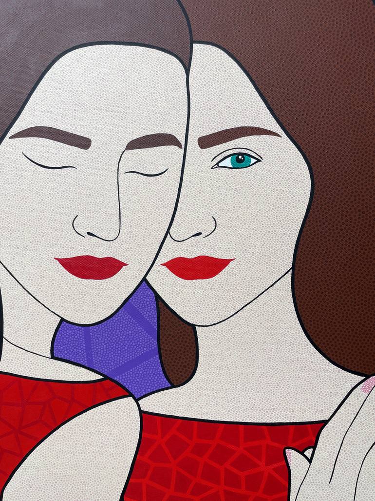 Original Figurative Comics Painting by Maria Musiiaka