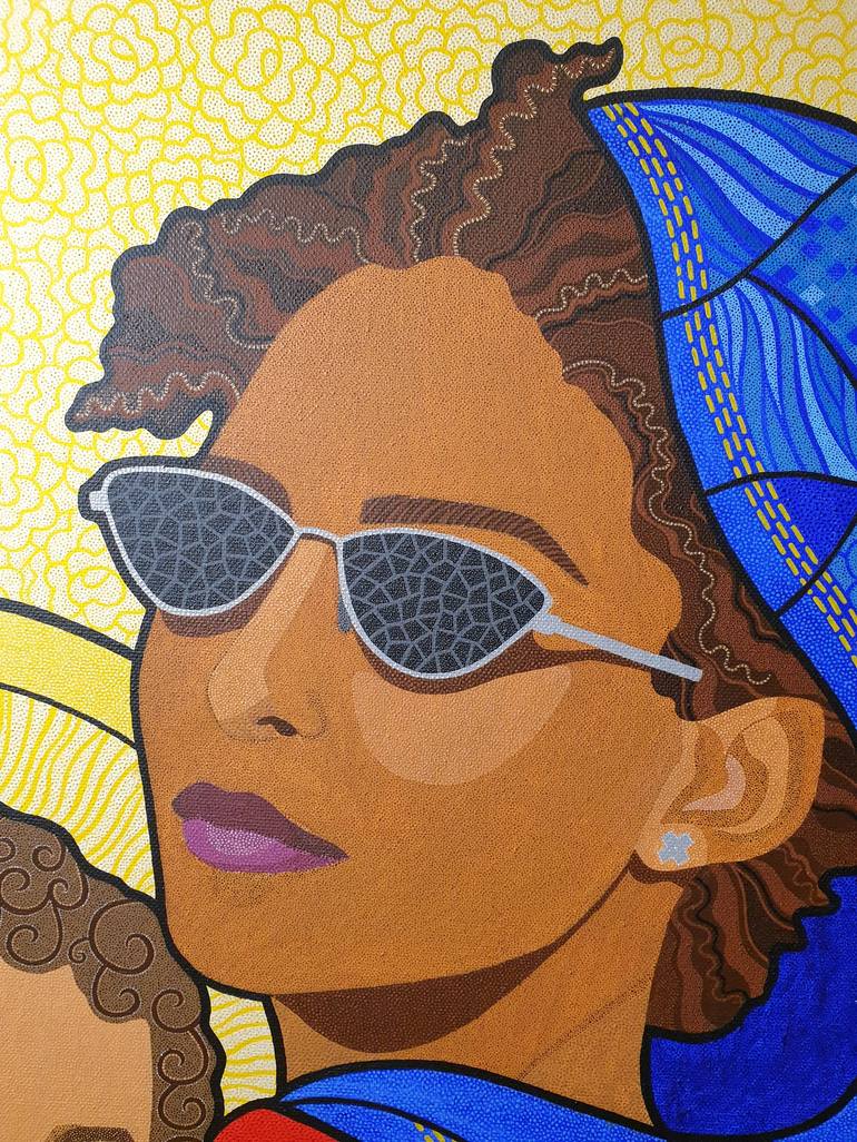 Original Pop Art People Painting by Maria Musiiaka