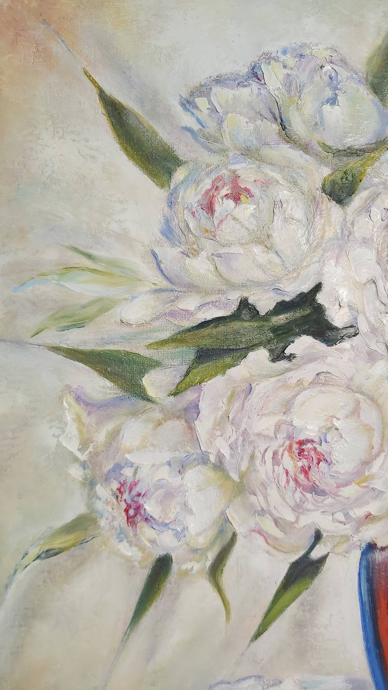 Original Art Deco Floral Painting by Mila Mirosh
