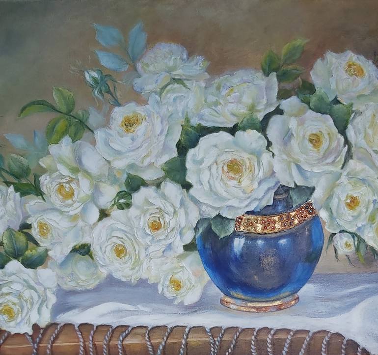 Original Floral Painting by Mila Mirosh