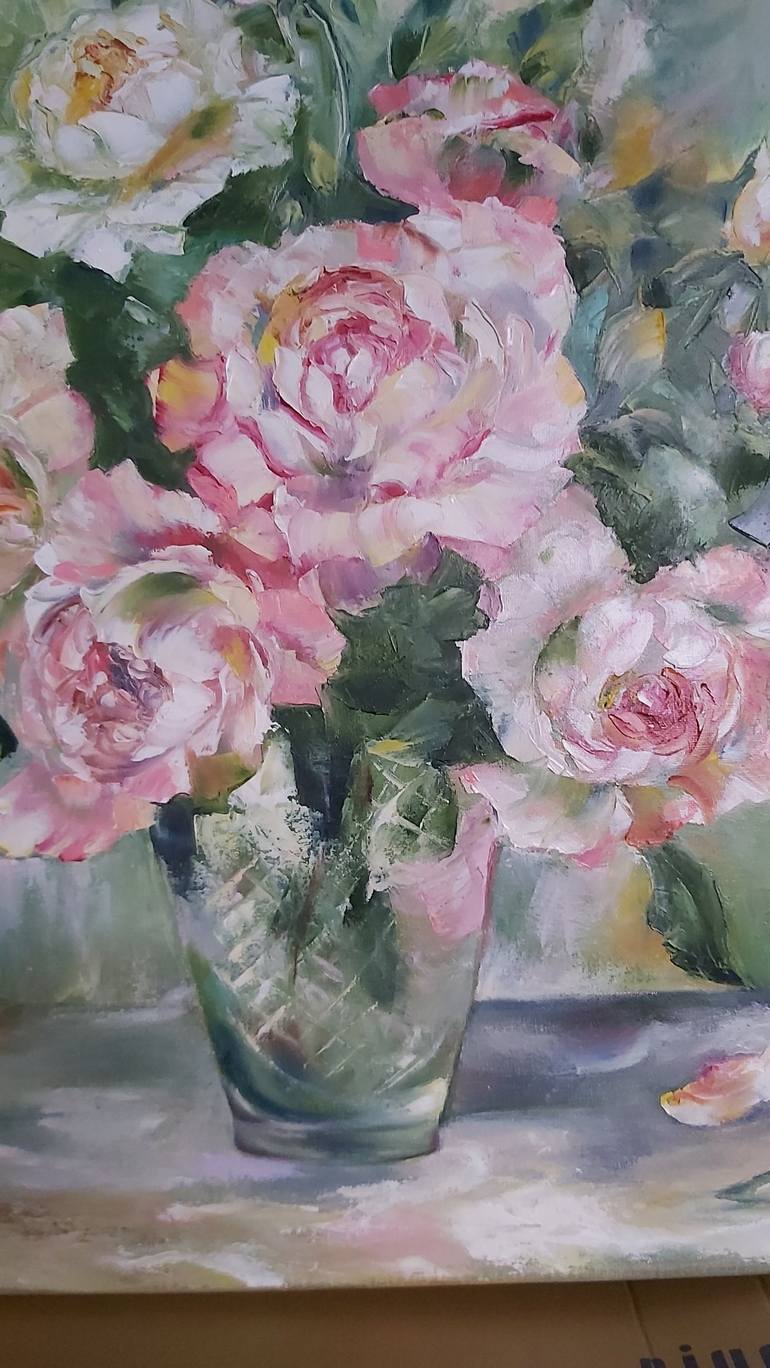 Original Impressionism Floral Painting by Mila Mirosh