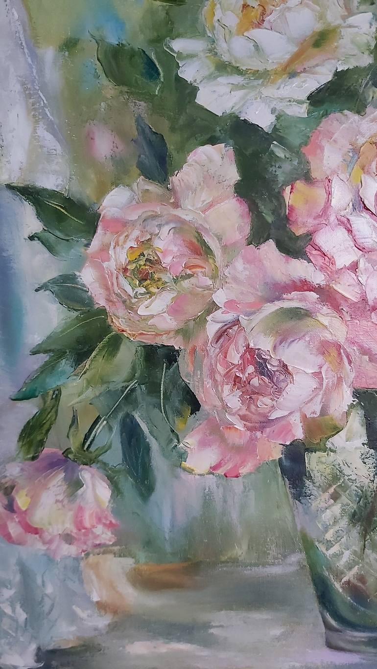 Original Impressionism Floral Painting by Mila Mirosh