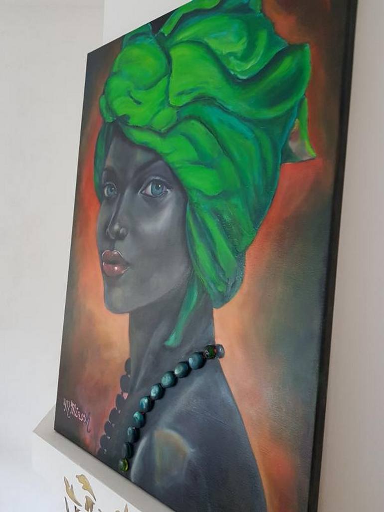 Original Art Deco Women Painting by Mila Mirosh