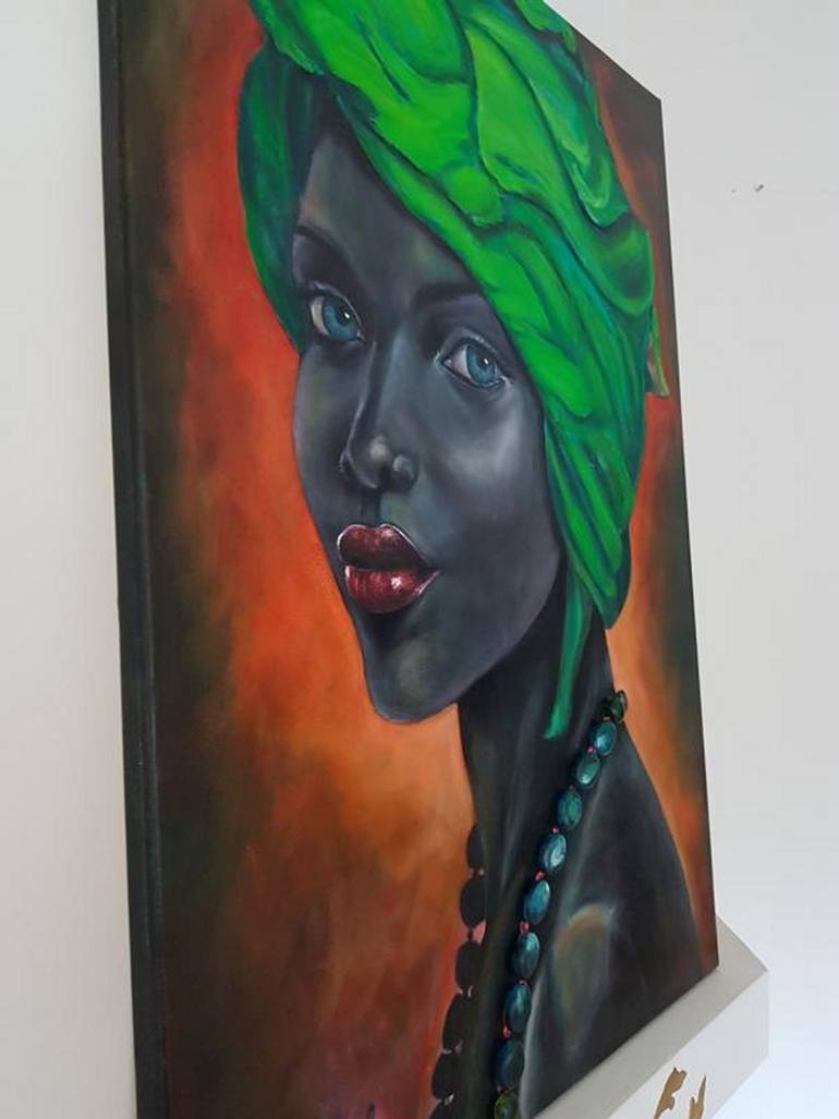 Original Art Deco Women Painting by Mila Mirosh