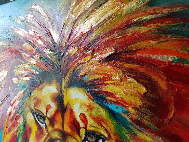 Original Art Deco Animal Painting by Mila Mirosh