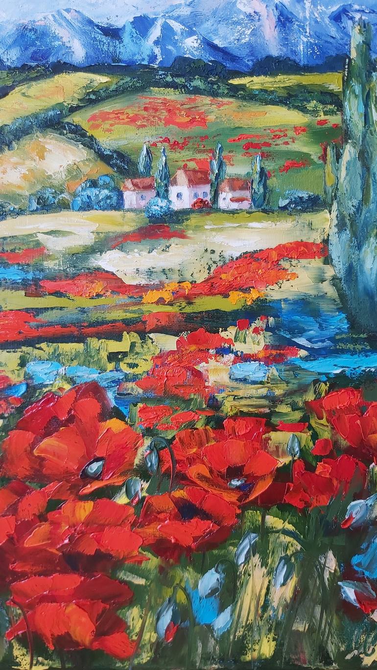 Original Impressionism Landscape Painting by Mila Mirosh