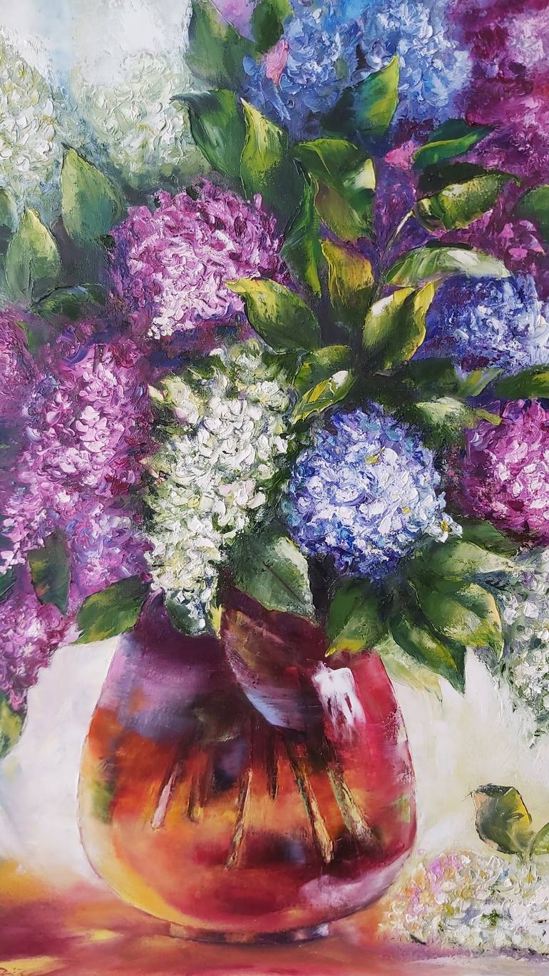 Original Impressionism Floral Painting by Mila Mirosh