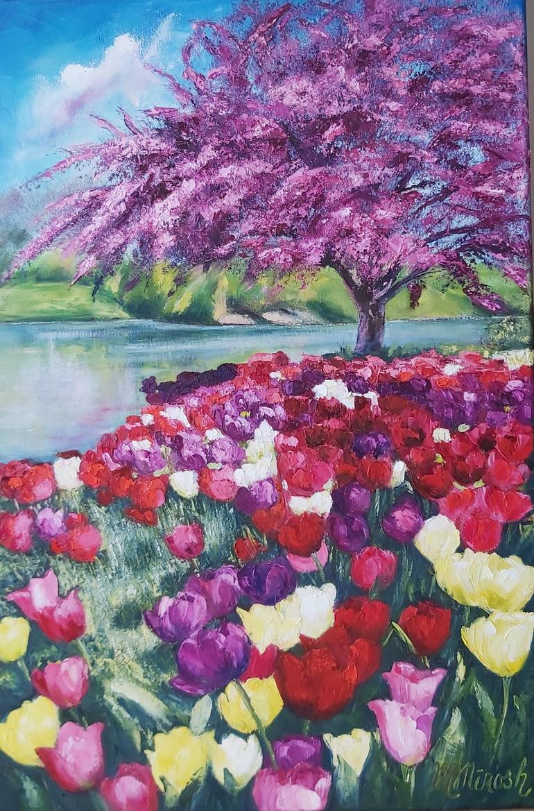 Original Impressionism Landscape Painting by Mila Mirosh
