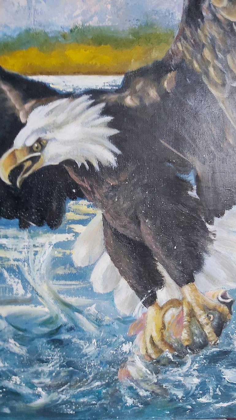 Original Abstract Animal Painting by Mila Mirosh