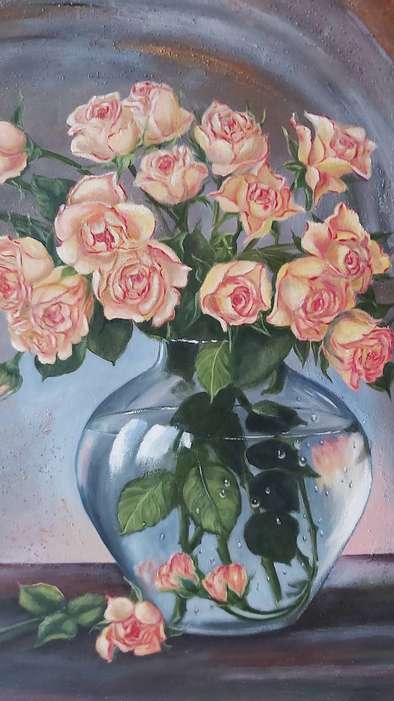 Original Fine Art Floral Painting by Mila Mirosh