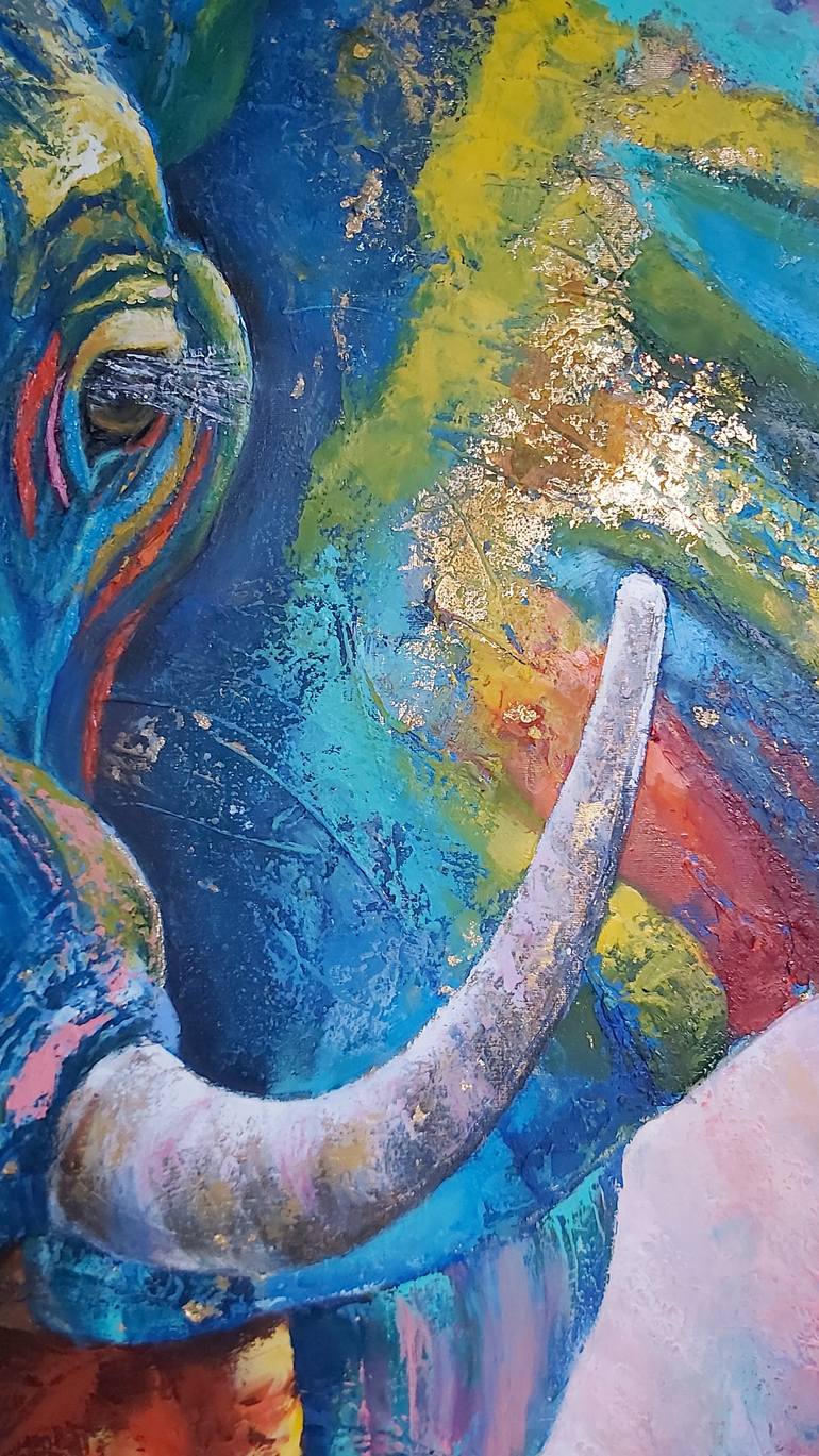 Original Abstract Animal Painting by Mila Mirosh