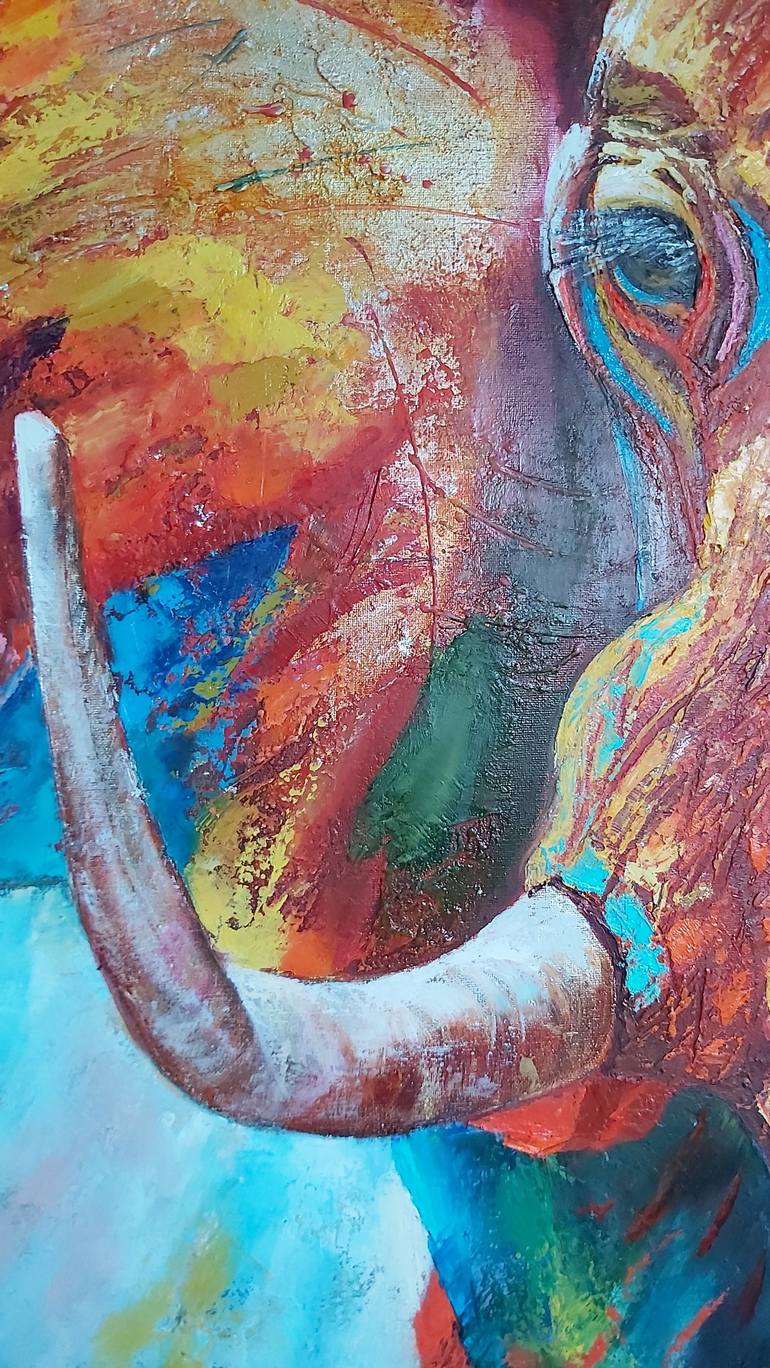 Original Abstract Animal Painting by Mila Mirosh