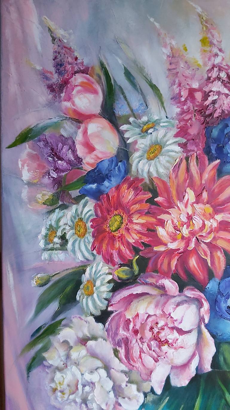 Original Floral Painting by Mila Mirosh