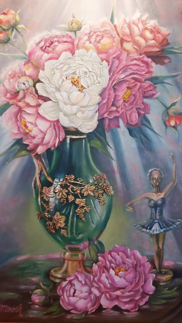 Original Floral Painting by Mila Mirosh