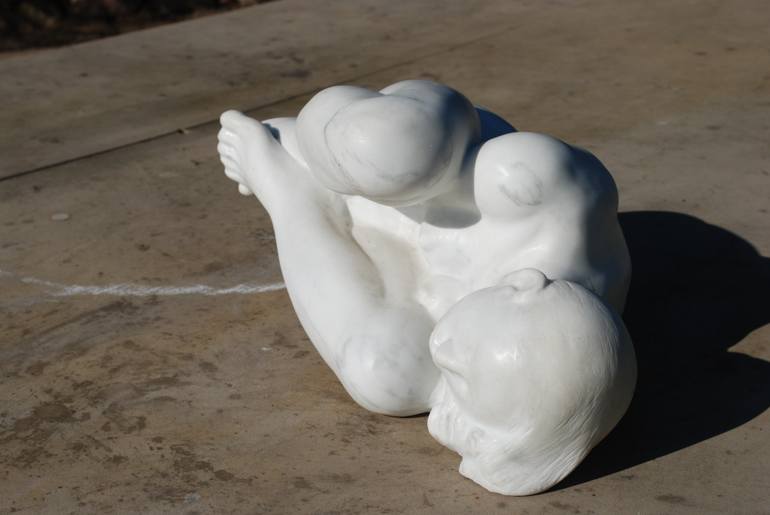 Original Figurative Body Sculpture by Ryszard Ignacy Piotrowski