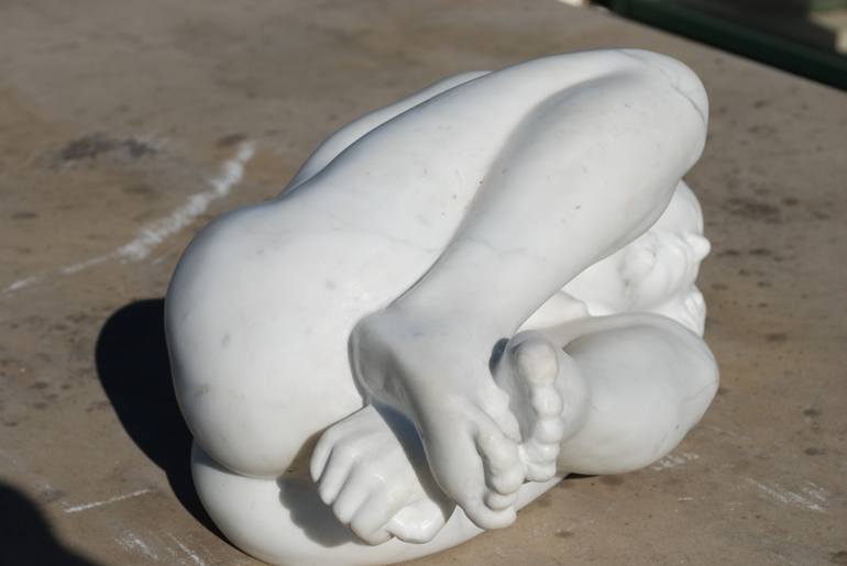 Original Figurative Body Sculpture by Ryszard Ignacy Piotrowski