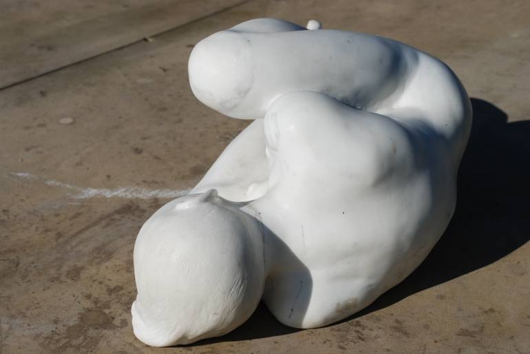 Original Figurative Body Sculpture by Ryszard Ignacy Piotrowski