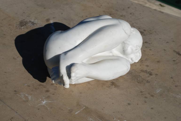 Original Figurative Body Sculpture by Ryszard Ignacy Piotrowski