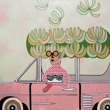 Original Car Painting by Diana Rosa