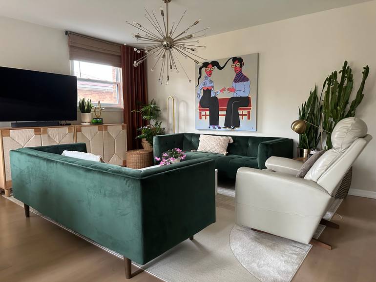 Original Contemporary People Painting by Diana Rosa