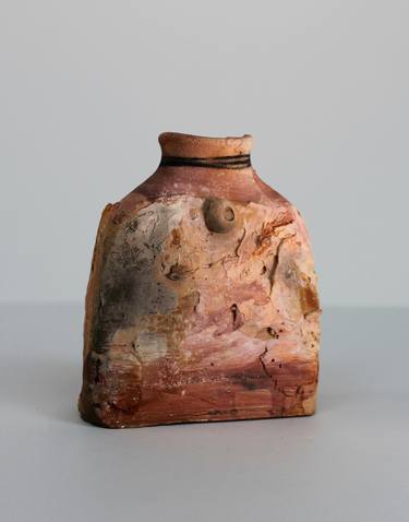 Pit Fired Bottle by Terrence J Bunce MA thumb