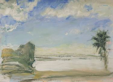 Original Impressionism Seascape Drawing by Marina Tregubova