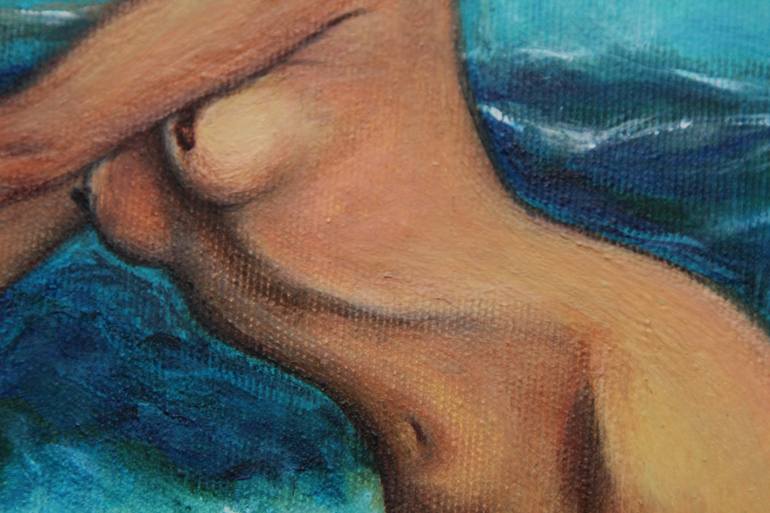 Original Fine Art Nude Painting by Marina Tregubova