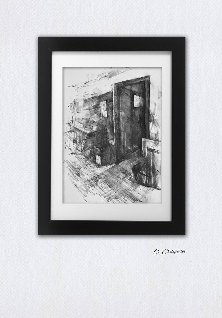 Original Fine Art Architecture Drawing by Charalampos Cholopoulos