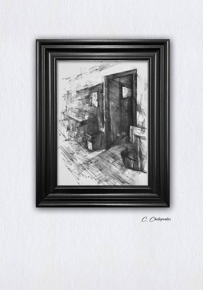 Original Fine Art Architecture Drawing by Charalampos Cholopoulos