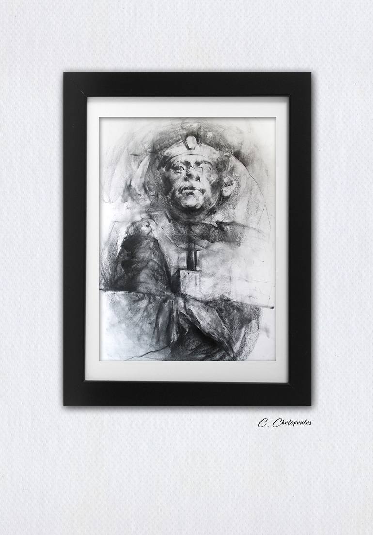 Original Fine Art Classical mythology Drawing by Charalampos Cholopoulos