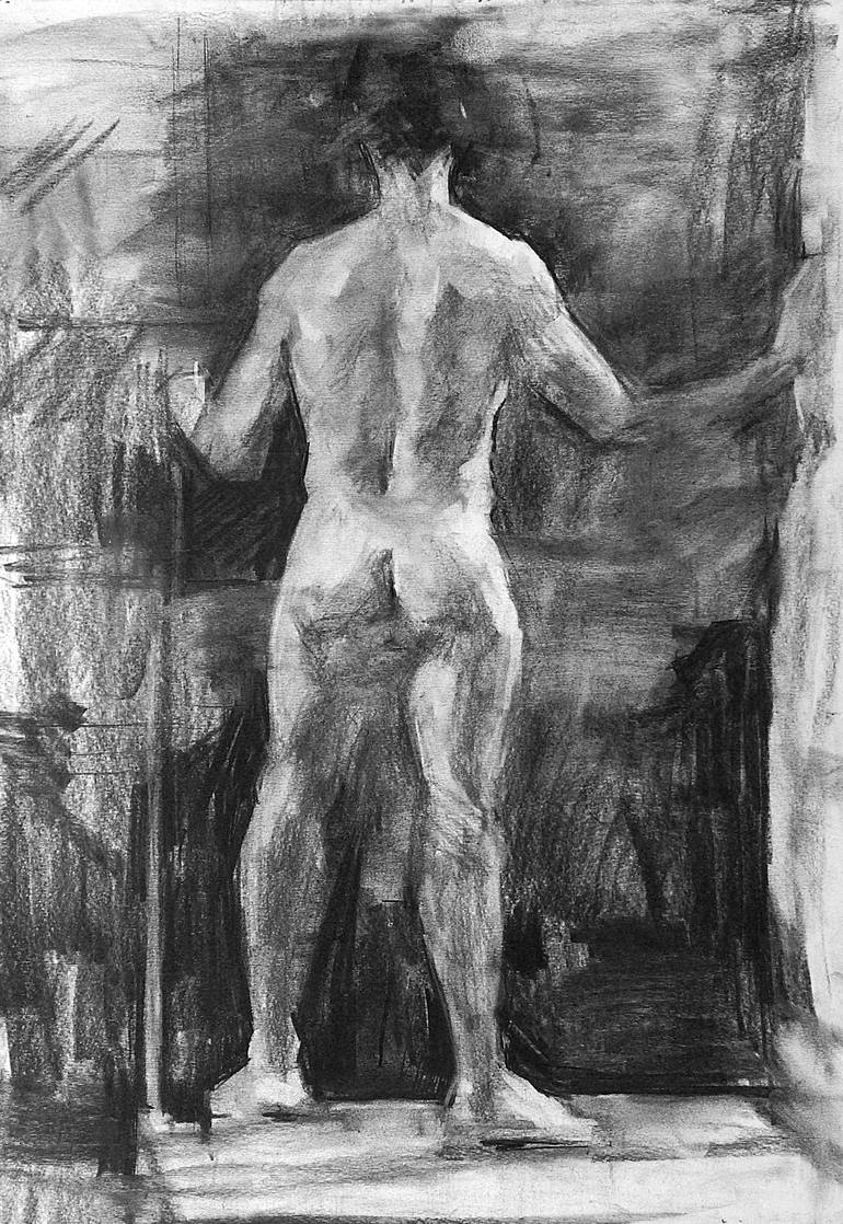 Nude male Art Print