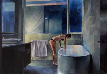 Original Figurative People Painting by Charlie Breval