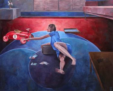 Original Figurative People Painting by Charlie Breval