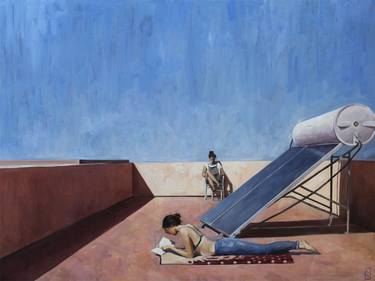 Original Figurative People Painting by Charlie Breval
