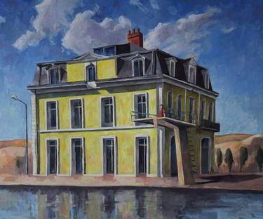 Original Figurative Architecture Paintings by Charlie Breval
