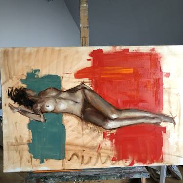Original Nude Painting by Serhiy Serednytskyy