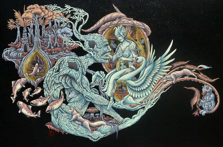 Original Surrealism Fantasy Paintings by Fazar Wibisono